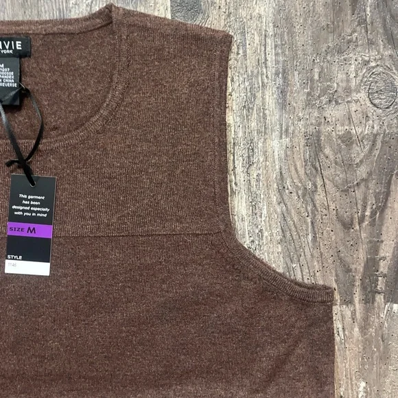 J’Envie Tank Top Brown Chestnut Blouse Women’s Size Small, Medium, Large NWT - Picture 8 of 9
